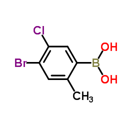 4-Bromo-5-chloro-2-methylphenylboronic acid Structure
