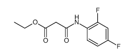ethyl 3-[(2,4-difluorophenyl)amino]-3-oxopropanoate Structure