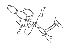 甲烷磺酸(2-二环己基膦)-3,6-二甲氧基-2',4',6'-三异丙基-1,1'-联苯)(2'-氨基-1,1'-联苯-2-基)钯(II)图片
