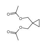 {1-[((乙酰氧基)甲基]环丙基}乙酸甲酯结构式