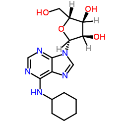 N 6-CYCLOHEXYLADENOSINE-[2,8-3H] structure