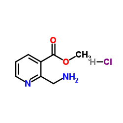 2-(氨基甲基)烟酸甲酯盐酸盐结构式