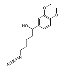 5-azido-1-(3,4-dimethoxyphenyl)pentan-1-ol结构式