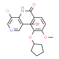 N-(3-BROMO-5-CHLOROPYRIDIN-4-YL)-3-(CYCLOPENTYLOXY)-4-METHOXYBENZAMIDE Structure
