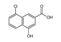 8-Chloro-4-hydroxy-2-naphthoic acid Structure