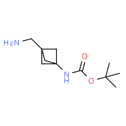 N-[3-(氨基甲基)双环[1.1.1]戊-1-基]氨基甲酸叔丁酯结构式