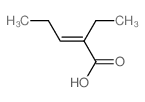 2-Pentenoic acid,2-ethyl-, (2E)-结构式