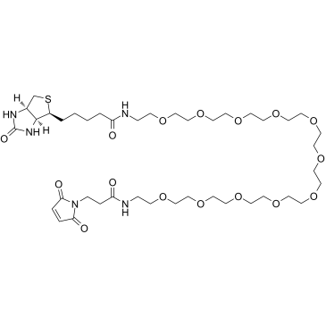Biotin-PEG11-Mal结构式