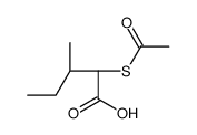 (2S,3S)-2-acetylsulfanyl-3-methylpentanoic acid Structure