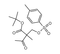 tert-butyl 2-methyl-3-oxo-2-((tosyloxy)methyl)butanoate结构式