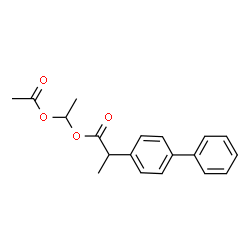 1-acetoxyethyl 2-([1,1'-biphenyl]-4-yl)propanoate Structure