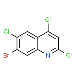 7-溴-2,4,6-三氯喹啉结构式