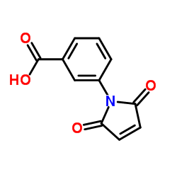 3-(2,5-二氧代-2,5-二氢-1H-吡咯-1-基)苯甲酸结构式