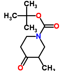 N-BOC-3-甲基-4-哌啶酮结构式