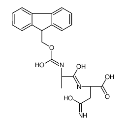(2S)-4-amino-2-[[(2S)-2-(9H-fluoren-9-ylmethoxycarbonylamino)propanoyl]amino]-4-oxobutanoic acid Structure