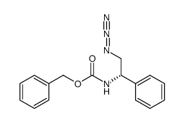 (S)-2-((benzyloxycarbonyl)amino)-2-phenyl ethyl azide Structure
