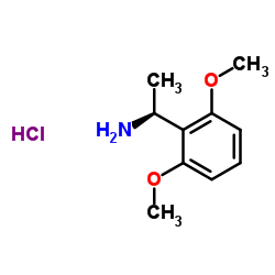 (S)-1-(2,6-二甲氧基苯基)乙胺盐酸盐结构式