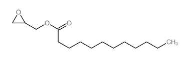 Dodecanoic acid,2-oxiranylmethyl ester structure