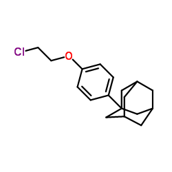 1-[4-(2-Chloroethoxy)phenyl]adamantane结构式