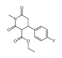 Ethyl 4-(4-fluorophenyl)-1-methyl-2,6-dioxopiperidine-3-carboxylate Structure