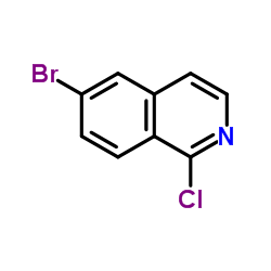 1-氯-6-溴异喹啉结构式