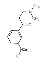 3-Dimethylamino-1-(3-nitrophenyl)propan-1-one结构式