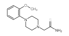 2-[4-(2-甲氧基苯基)哌嗪]乙烷硫代酰胺结构式