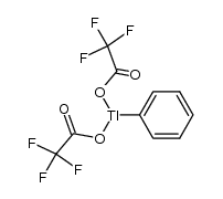 phenylthalium(III) di(trifluoroacetate) Structure