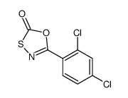 5-(2,4-dichlorophenyl)-1,3,4-oxathiazol-2-one结构式