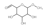 a-D-gluco-Hexodialdo-1,5-pyranoside,methyl Structure