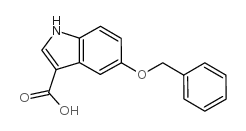 5-BENZYLOXY-1H-INDOLE-3-CARBOXYLIC ACID结构式