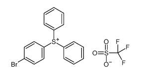 (4-溴苯基)二苯基锍三氟甲基磺酸酯结构式