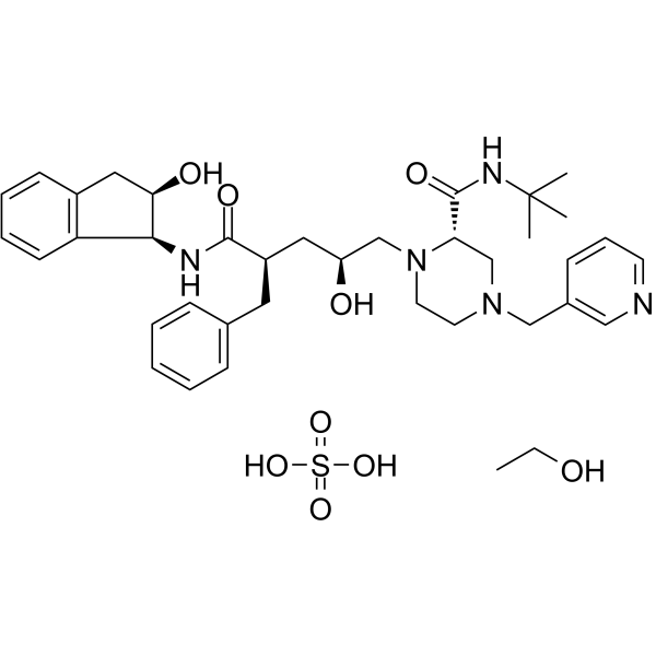 Indinavir sulfate ethanolate Structure