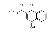 ethyl 1-hydroxy-4-oxoquinoline-3-carboxylate结构式