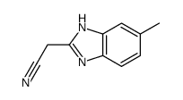 2-(氰基甲基)-5-甲基苯并咪唑结构式