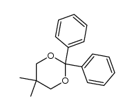5,5-dimethyl-2,2-diphenyl-1,3-dioxane结构式