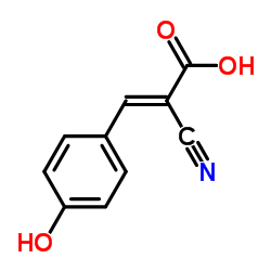 α-氰基-4-羟基肉桂酸结构式