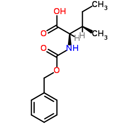 (2R,3r)-2-(((苄氧基)羰基)氨基)-3-甲基戊酸结构式