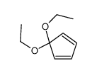 5,5-diethoxycyclopenta-1,3-diene结构式