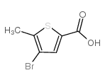 4-溴-5-甲基噻吩-2-甲酸结构式