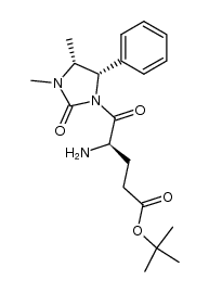 tert-butyl (4R,4'R,5'S)-4-amino-5-(3',4'-dimethyl-2'-oxo-5'-phenyl-1'-imidazolydinyl)-5-oxopentanoate结构式