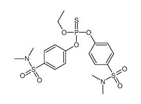 Phosphorothioic acid O-ethyl O,O-bis[p-(N,N-dimethylsulfamoyl)phenyl] ester Structure