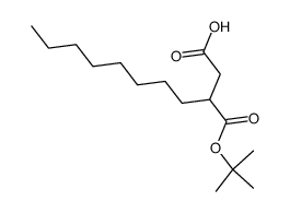 3-(tert-butoxycarbonyl)undecanoic acid结构式