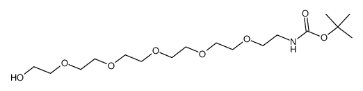 N-Boc-PEG6-alcohol Structure