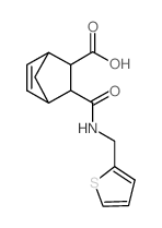 3-[(Thiophen-2-ylmethyl)-carbamoyl]-bicyclo[2.2.1]hept-5-ene-2-carboxylic acid结构式