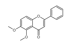 5,6-dimethoxyflavone Structure
