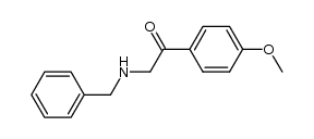 2-(benzylamino)-1-(4-methoxyphenyl)ethanone结构式