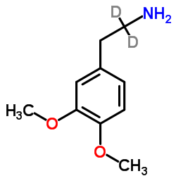 2-(3,4-Dimethoxyphenyl)(1,1-2H2)ethanamine Structure