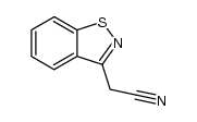 2-(1,2-benzisothiazol-3-yl)acetonitrile结构式