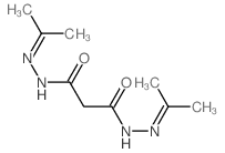 N,N-bis(propan-2-ylideneamino)propanediamide结构式
